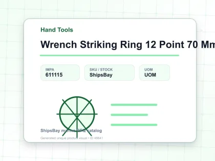 Wrench Striking Ring 12 Point 70 Mm - Hand Tools - IMPA 611115