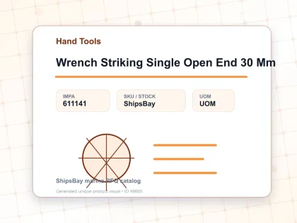 Wrench Striking Single Open End 30 Mm - Hand Tools - IMPA 611141