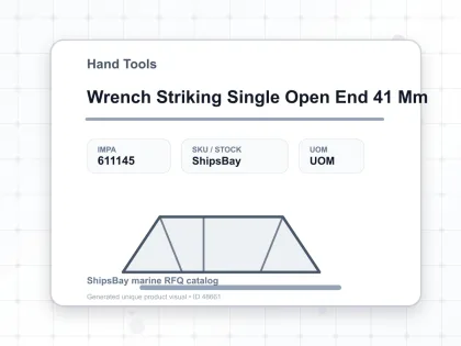 Wrench Striking Single Open End 41 Mm - Hand Tools - IMPA 611145