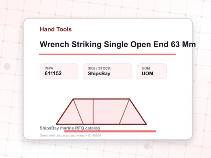 Wrench Striking Single Open End 63 Mm - Hand Tools - IMPA 611152