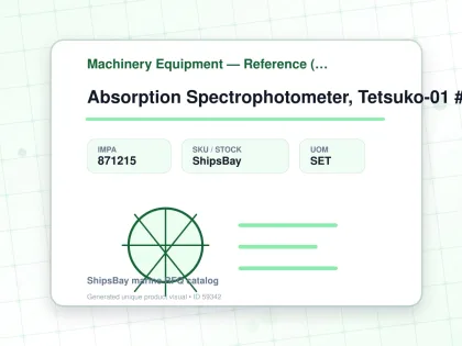 Absorption Spectrophotometer, Tetsuko-01 #601 Fe-Asy Checker - Machinery Equipment — Reference (IMPA) - IMPA 871215 - UOM SET