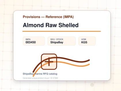 Almond Raw Shelled - Provisions — Reference (IMPA) - IMPA 003450 - UOM KGS