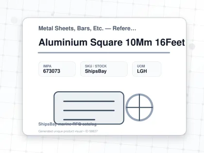 Aluminium Square 10Mm 16Feet - Metal Sheets, Bars, Etc. — Reference (IMPA) - IMPA 673073 - UOM LGH