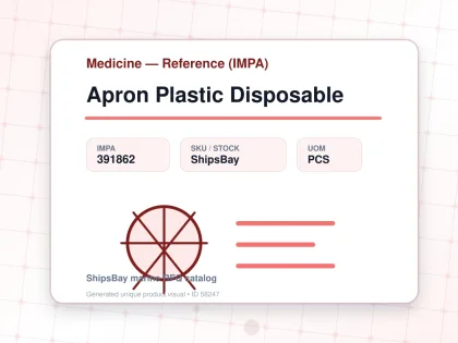 Apron Plastic Disposable - Medicine — Reference (IMPA) - IMPA 391862 - UOM PCS