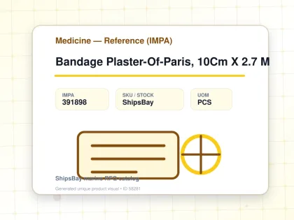 Bandage Plaster-Of-Paris, 10Cm X 2.7 M - Medicine — Reference (IMPA) - IMPA 391898 - UOM PCS