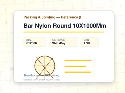 Bar Nylon Round 10X1000Mm - Packing & Jointing — Reference (IMPA) - IMPA 812606 - UOM LGH