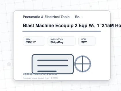 Blast Machine Ecoquip 2 Eqp W/, 1"X15M Hose/#5Nozzle 278862 - Pneumatic & Electrical Tools — Reference (IMPA) - IMPA 590817 - UOM SET
