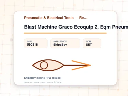 Blast Machine Graco Ecoquip 2, Eqm Pneumatic Control #262952 - Pneumatic & Electrical Tools — Reference (IMPA) - IMPA 590818 - UOM SET