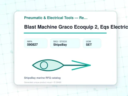 Blast Machine Graco Ecoquip 2, Eqs Electric Control #262963 - Pneumatic & Electrical Tools — Reference (IMPA) - IMPA 590827 - UOM SET