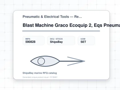 Blast Machine Graco Ecoquip 2, Eqs Pneumatic Atex #262964 - Pneumatic & Electrical Tools — Reference (IMPA) - IMPA 590828 - UOM SET
