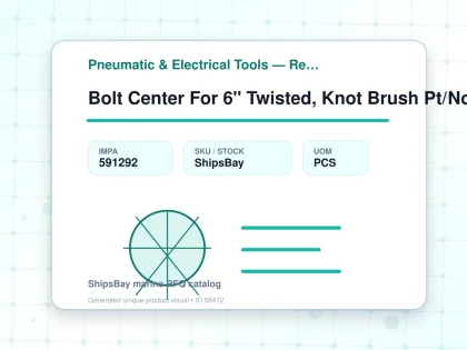 Bolt Center For 6" Twisted, Knot Brush Pt/No.340.559 - Pneumatic & Electrical Tools — Reference (IMPA) - IMPA 591292 - UOM PCS