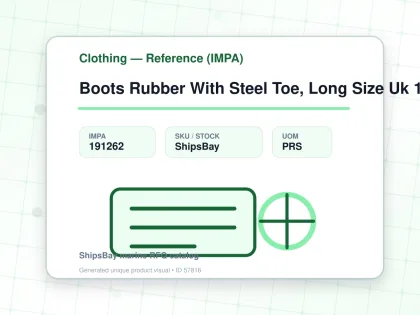 Boots Rubber With Steel Toe, Long Size Uk 11(29.5Cm) - Clothing — Reference (IMPA) - IMPA 191262 - UOM PRS