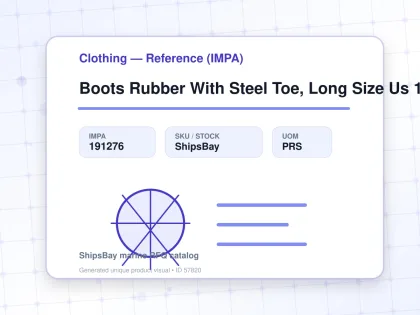 Boots Rubber With Steel Toe, Long Size Us 11.5(29.5Cm) - Clothing — Reference (IMPA) - IMPA 191276 - UOM PRS