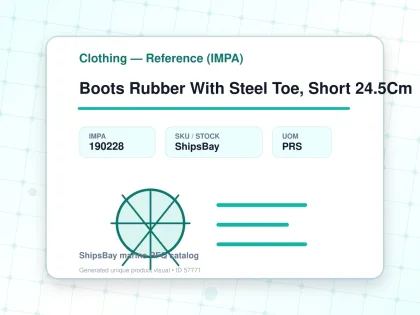 Boots Rubber With Steel Toe, Short 24.5Cm - Clothing — Reference (IMPA) - IMPA 190228 - UOM PRS