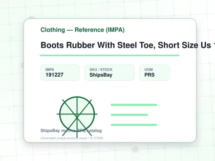 Boots Rubber With Steel Toe, Short Size Us 12(30Cm) - Clothing — Reference (IMPA) - IMPA 191227 - UOM PRS