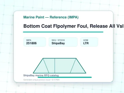Bottom Coat Flpolymer Foul, Release All Vsl Tie-Coat - Marine Paint — Reference (IMPA) - IMPA 251806 - UOM LTR
