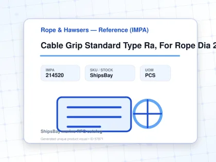 Cable Grip Standard Type Ra, For Rope Dia 25-30M - Rope & Hawsers — Reference (IMPA) - IMPA 214520 - UOM PCS