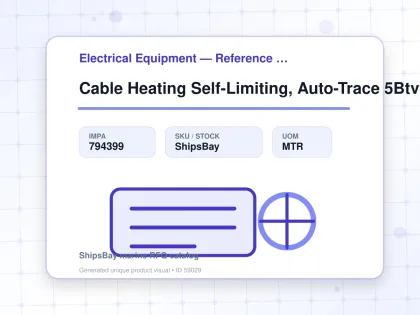 Cable Heating Self-Limiting, Auto-Trace 5Btv2-Cr 220V 16W/M - Electrical Equipment — Reference (IMPA) - IMPA 794399 - UOM MTR
