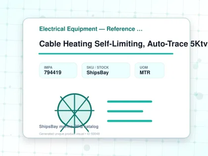 Cable Heating Self-Limiting, Auto-Trace 5Ktv2-Ct 220V 16W/M - Electrical Equipment — Reference (IMPA) - IMPA 794419 - UOM MTR
