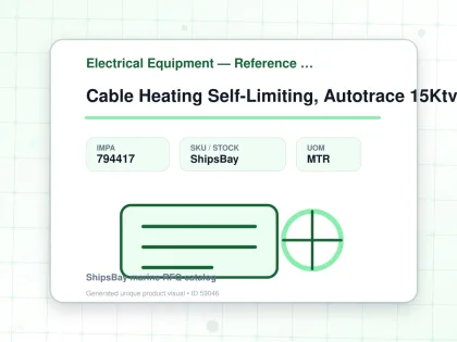 Cable Heating Self-Limiting, Autotrace 15Ktv1Ct 110V 15W/Ft - Electrical Equipment — Reference (IMPA) - IMPA 794417 - UOM MTR