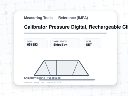 Calibrator Pressure Digital, Rechargeable Clip-On Pi620 - Measuring Tools — Reference (IMPA) - IMPA 651553 - UOM SET