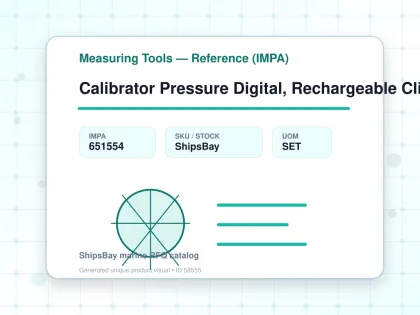 Calibrator Pressure Digital, Rechargeable Clip-On Pi670 - Measuring Tools — Reference (IMPA) - IMPA 651554 - UOM SET