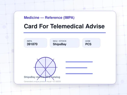 Card For Telemedical Advise - Medicine — Reference (IMPA) - IMPA 391870 - UOM PCS
