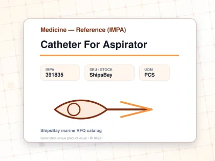 Catheter For Aspirator - Medicine — Reference (IMPA) - IMPA 391835 - UOM PCS