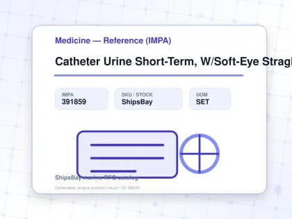 Catheter Urine Short-Term, W/Soft-Eye Straght Tip #12 - Medicine — Reference (IMPA) - IMPA 391859 - UOM SET