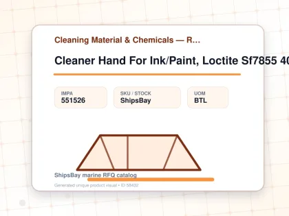 Cleaner Hand For Ink/Paint, Loctite Sf7855 400Ml - Cleaning Material & Chemicals — Reference (IMPA) - IMPA 551526 - UOM BTL