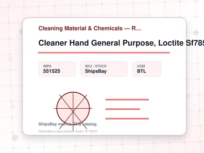 Cleaner Hand General Purpose, Loctite Sf7850 3Ltr - Cleaning Material & Chemicals — Reference (IMPA) - IMPA 551525 - UOM BTL