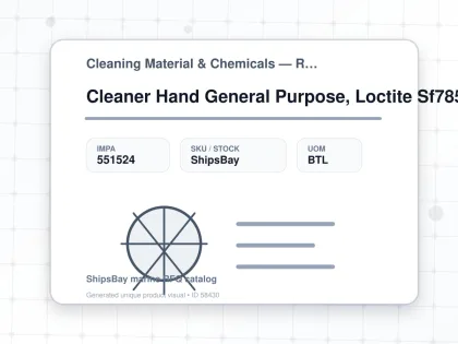 Cleaner Hand General Purpose, Loctite Sf7850 400Ml - Cleaning Material & Chemicals — Reference (IMPA) - IMPA 551524 - UOM BTL