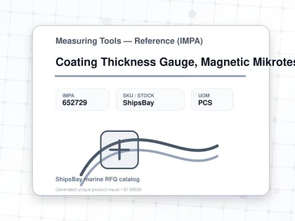 Coating Thickness Gauge, Magnetic Mikrotest 6 Nife50 - Measuring Tools — Reference (IMPA) - IMPA 652729 - UOM PCS