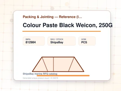 Colour Paste Black Weicon, 250G - Packing & Jointing — Reference (IMPA) - IMPA 812984 - UOM PCS