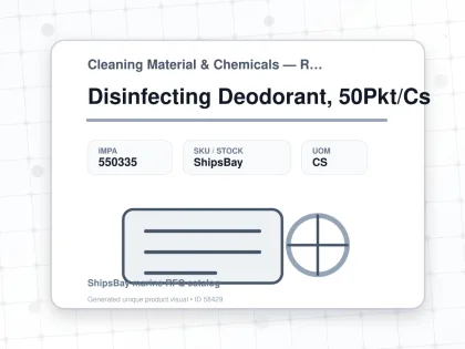 Disinfecting Deodorant, 50Pkt/Cs - Cleaning Material & Chemicals — Reference (IMPA) - IMPA 550335 - UOM CS
