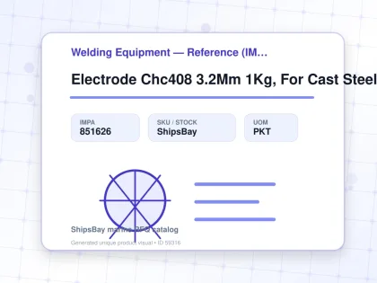 Electrode Chc408 3.2Mm 1Kg, For Cast Steel - Welding Equipment — Reference (IMPA) - IMPA 851626 - UOM PKT
