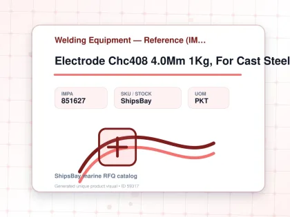 Electrode Chc408 4.0Mm 1Kg, For Cast Steel - Welding Equipment — Reference (IMPA) - IMPA 851627 - UOM PKT