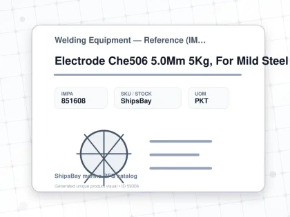 Electrode Che506 5.0Mm 5Kg, For Mild Steel - Welding Equipment — Reference (IMPA) - IMPA 851608 - UOM PKT