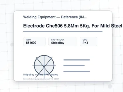 Electrode Che506 5.8Mm 5Kg, For Mild Steel - Welding Equipment — Reference (IMPA) - IMPA 851609 - UOM PKT