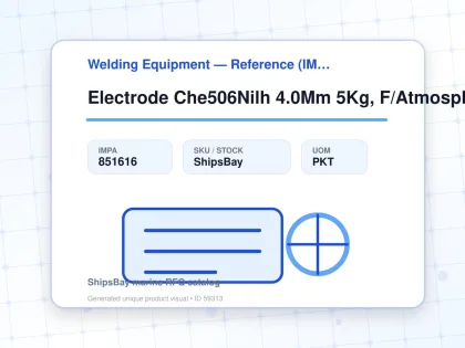 Electrode Che506Nilh 4.0Mm 5Kg, F/Atmospheric Corrosion Resist - Welding Equipment — Reference (IMPA) - IMPA 851616 - UOM PKT