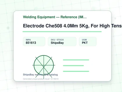 Electrode Che508 4.0Mm 5Kg, For High Tensile Steel - Welding Equipment — Reference (IMPA) - IMPA 851613 - UOM PKT