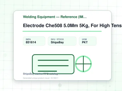 Electrode Che508 5.0Mm 5Kg, For High Tensile Steel - Welding Equipment — Reference (IMPA) - IMPA 851614 - UOM PKT