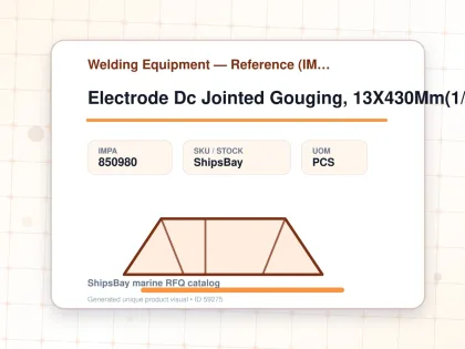 Electrode Dc Jointed Gouging, 13X430Mm(1/2"X17") 750Amp - Welding Equipment — Reference (IMPA) - IMPA 850980 - UOM PCS