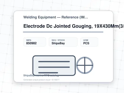 Electrode Dc Jointed Gouging, 19X430Mm(3/4"X17") 1300Amp - Welding Equipment — Reference (IMPA) - IMPA 850982 - UOM PCS