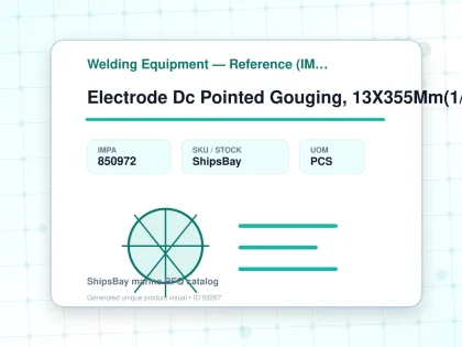 Electrode Dc Pointed Gouging, 13X355Mm(1/2"X14") 600-700Amp - Welding Equipment — Reference (IMPA) - IMPA 850972 - UOM PCS