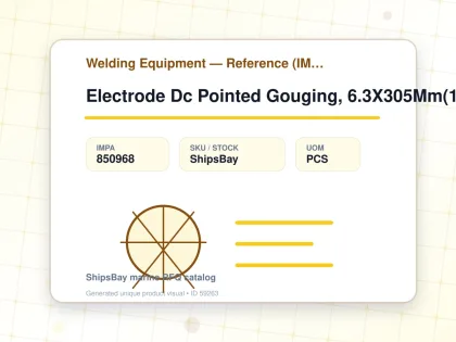 Electrode Dc Pointed Gouging, 6.3X305Mm(1/4"X12") 250-300Amp - Welding Equipment — Reference (IMPA) - IMPA 850968 - UOM PCS