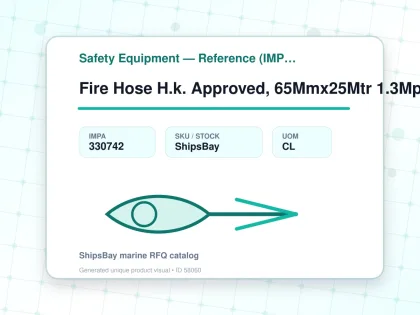 Fire Hose H.k. Approved, 65Mmx25Mtr 1.3Mpa - Safety Equipment — Reference (IMPA) - IMPA 330742 - UOM CL