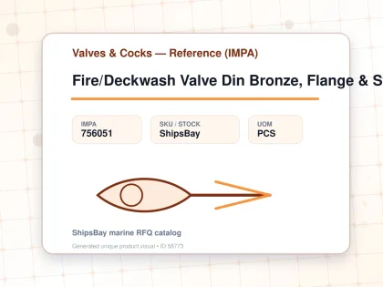 Fire/Deckwash Valve Din Bronze, Flange & Storz #911 40Mm - Valves & Cocks — Reference (IMPA) - IMPA 756051 - UOM PCS