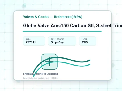 Globe Valve Ansi150 Carbon Stl, S.steel Trim Flanged #1820 2" - Valves & Cocks — Reference (IMPA) - IMPA 757141 - UOM PCS