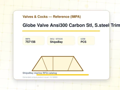 Globe Valve Ansi300 Carbon Stl, S.steel Trim Flanged #1821 10" - Valves & Cocks — Reference (IMPA) - IMPA 757156 - UOM PCS